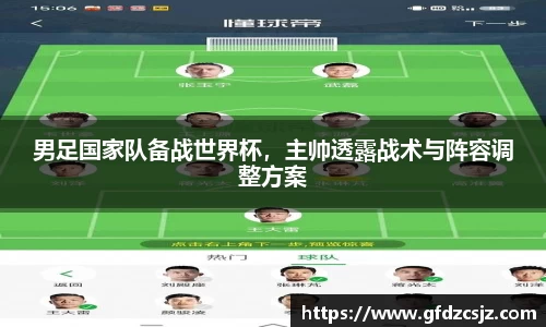 男足国家队备战世界杯，主帅透露战术与阵容调整方案