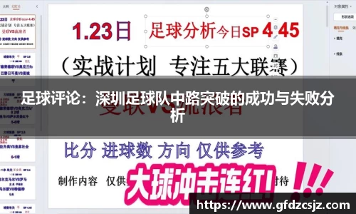 足球评论：深圳足球队中路突破的成功与失败分析